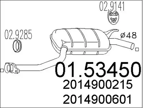 средно гърне MTS 01.53450