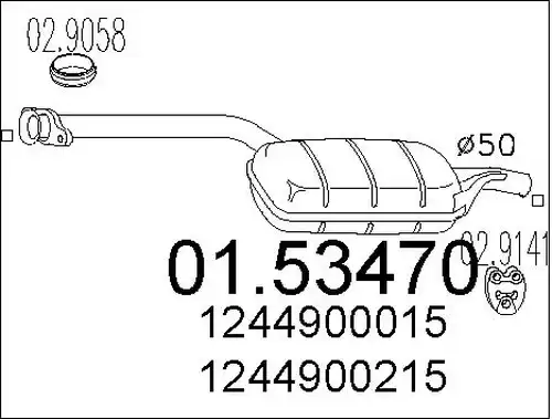 средно гърне MTS 01.53470