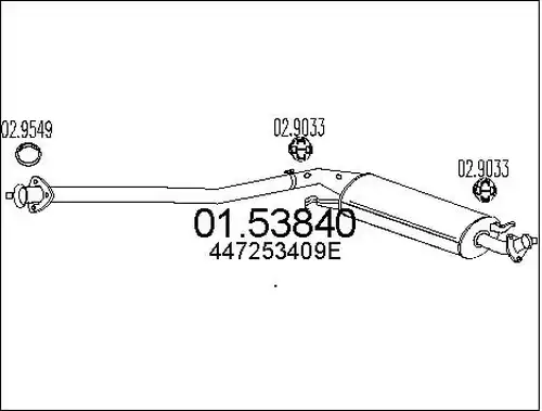 средно гърне MTS 01.53840