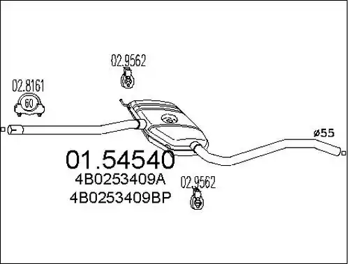 средно гърне MTS 01.54540