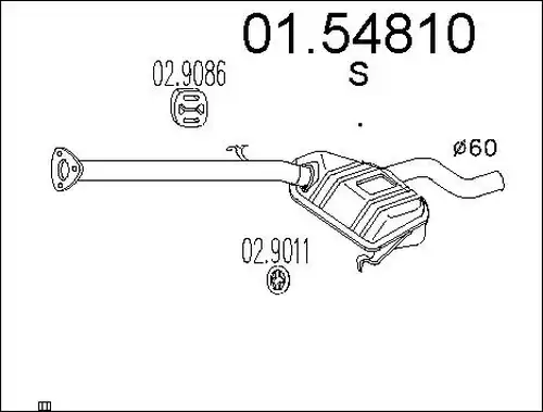 средно гърне MTS 01.54810