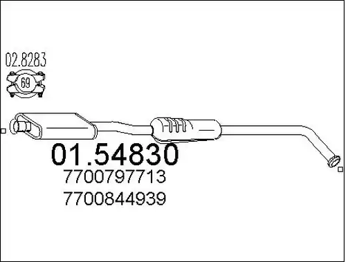 средно гърне MTS 01.54830