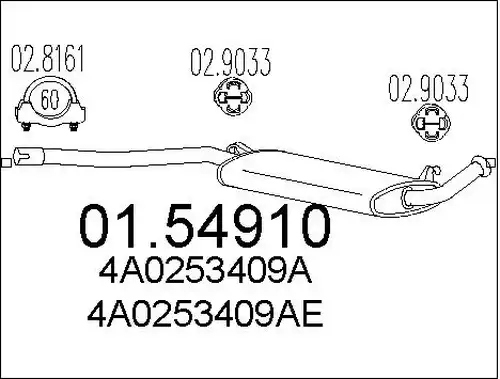 средно гърне MTS 01.54910