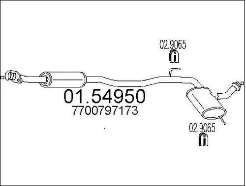 средно гърне MTS 01.54950