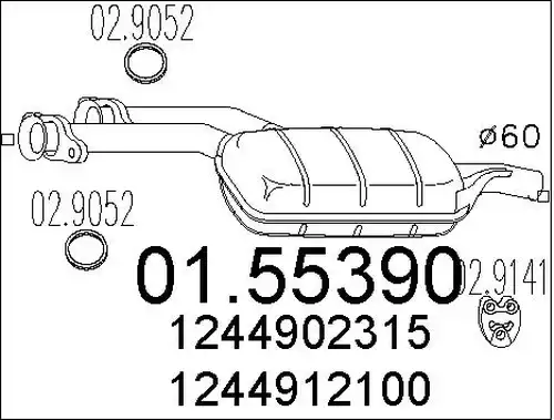 средно гърне MTS 01.55390