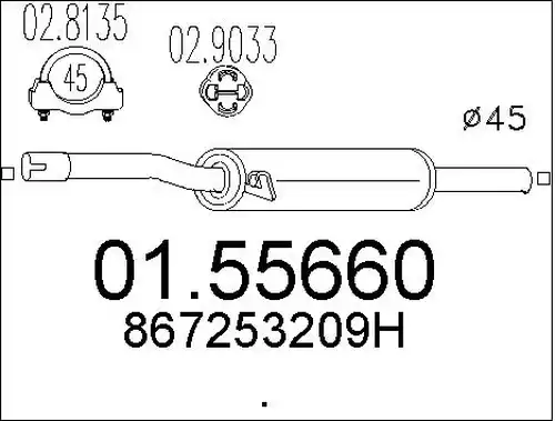 средно гърне MTS 01.55660