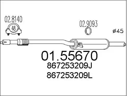 средно гърне MTS 01.55670