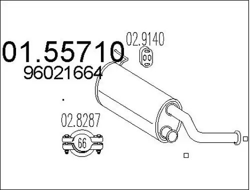 средно гърне MTS 01.55710