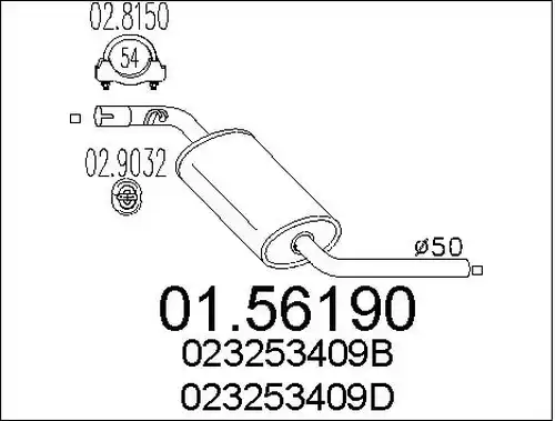 средно гърне MTS 01.56190