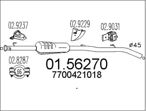 средно гърне MTS 01.56270