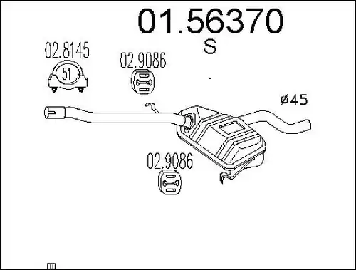 средно гърне MTS 01.56370