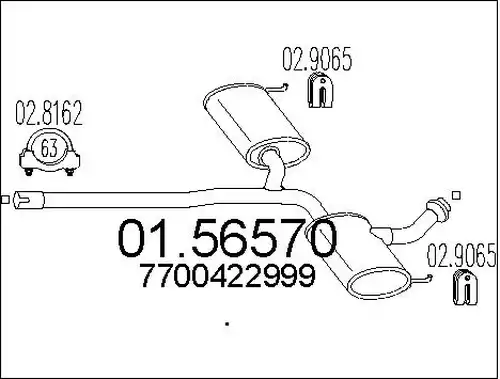 средно гърне MTS 01.56570