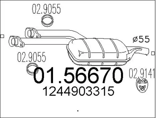 средно гърне MTS 01.56670