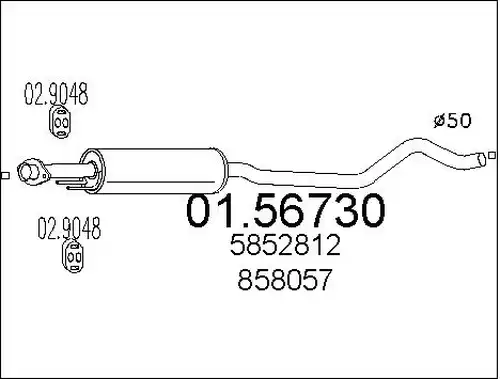 средно гърне MTS 01.56730