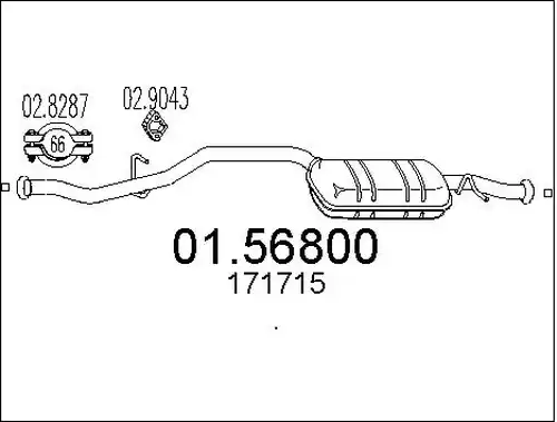 средно гърне MTS 01.56800