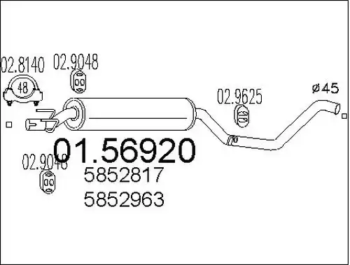 средно гърне MTS 01.56920