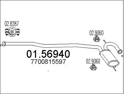 средно гърне MTS 01.56940