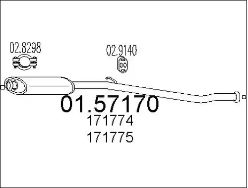 средно гърне MTS 01.57170