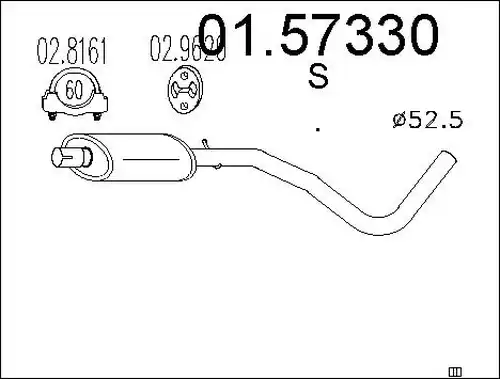 средно гърне MTS 01.57330