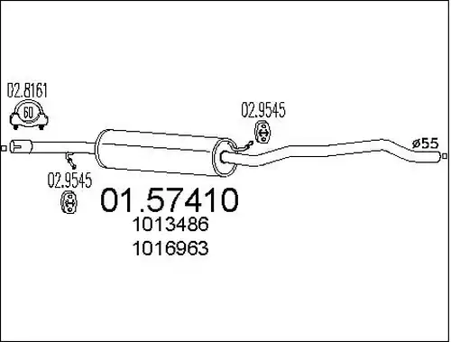 средно гърне MTS 01.57410