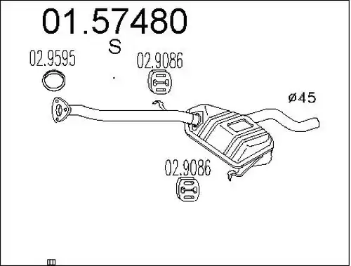 средно гърне MTS 01.57480