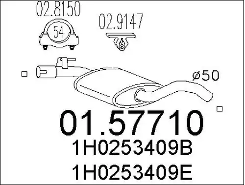 средно гърне MTS 01.57710