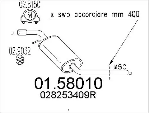 средно гърне MTS 01.58010