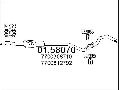 средно гърне MTS 01.58070