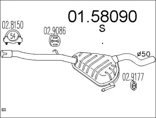 средно гърне MTS 01.58090