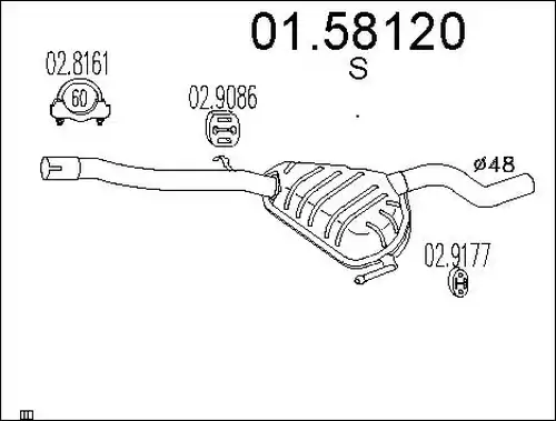 средно гърне MTS 01.58120