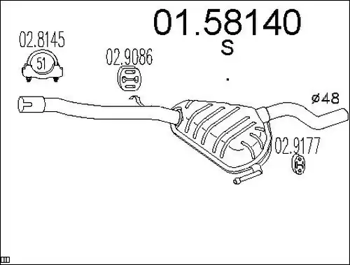 средно гърне MTS 01.58140