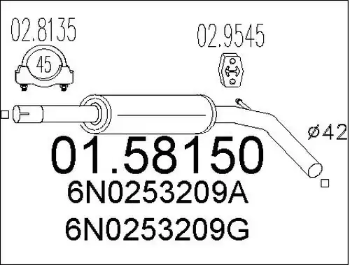 средно гърне MTS 01.58150