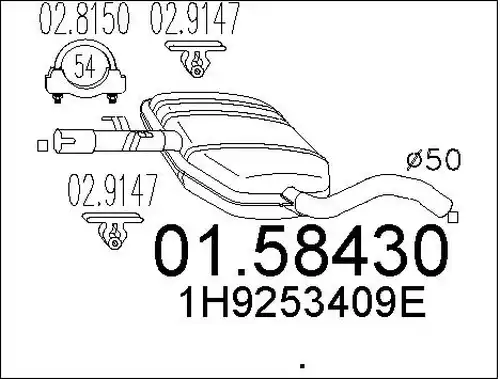 средно гърне MTS 01.58430