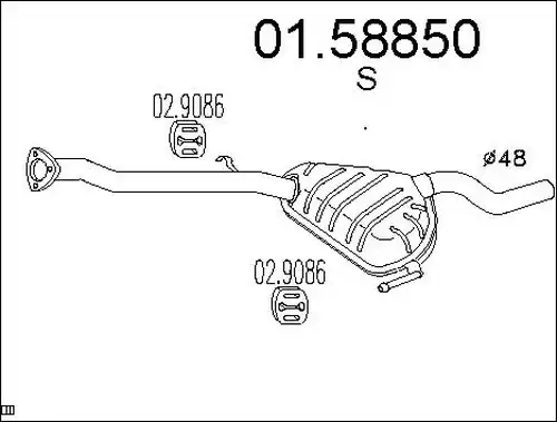 средно гърне MTS 01.58850