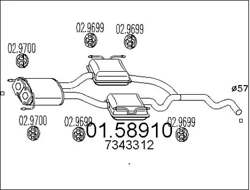 средно гърне MTS 01.58910