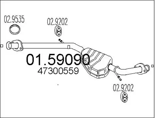 средно гърне MTS 01.59090