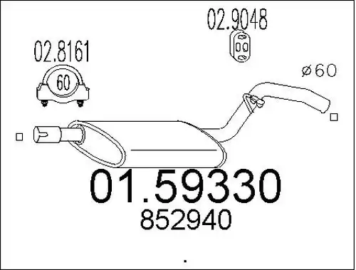 средно гърне MTS 01.59330