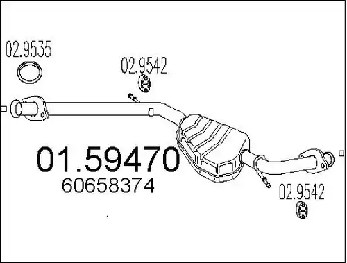 средно гърне MTS 01.59470