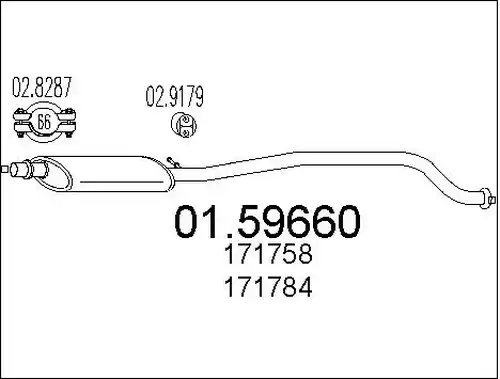 средно гърне MTS 01.59660