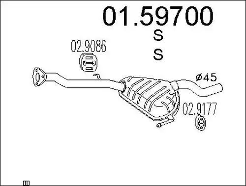 средно гърне MTS 01.59700