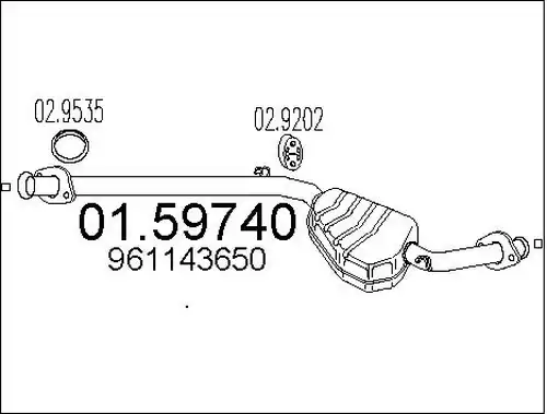 средно гърне MTS 01.59740