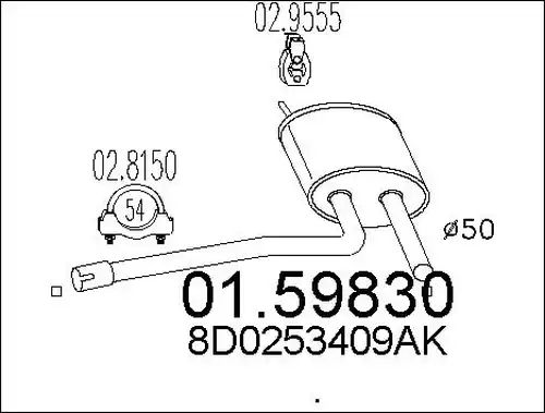 средно гърне MTS 01.59830