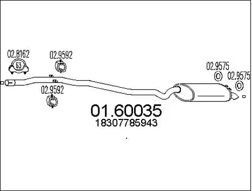 крайно гърне MTS 01.60035