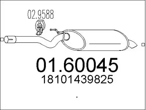 крайно гърне MTS 01.60045