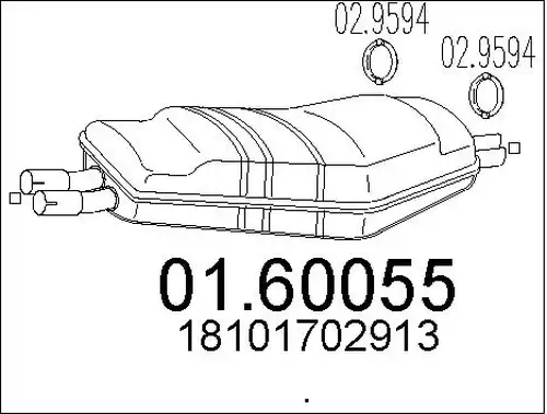 крайно гърне MTS 01.60055