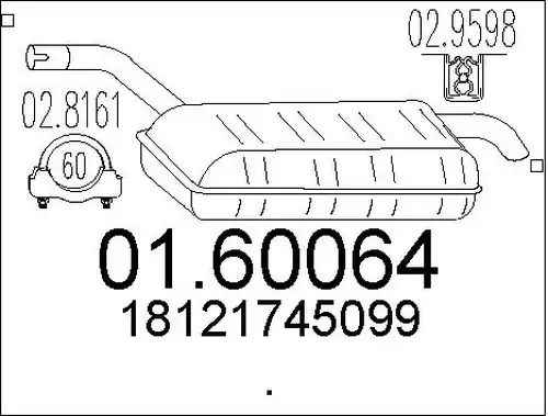 крайно гърне MTS 01.60064