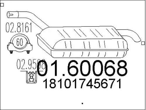 крайно гърне MTS 01.60068