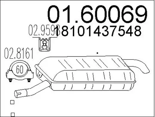 крайно гърне MTS 01.60069