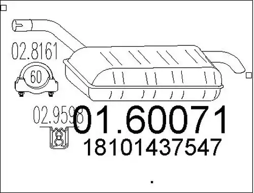 крайно гърне MTS 01.60071