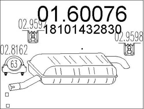 крайно гърне MTS 01.60076